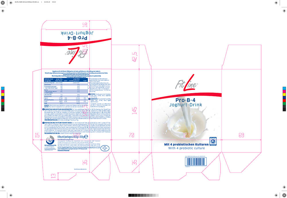 Produktdesign für Pro·B·4 Drink-Joghurt